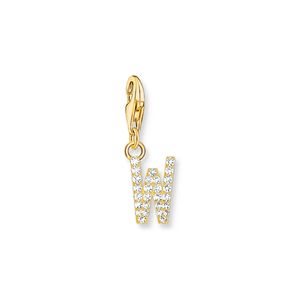 Preview image of Thomas Sabo CZ Initial 'W' Gold Plated Charm