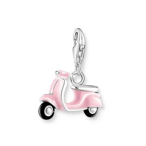 Preview image of Thomas Sabo Pink Enamel Scooter Silver Charm