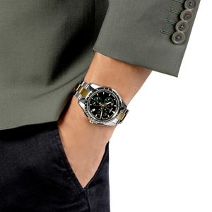 Preview image of Rado HyperChrome 44mm Steel Green Dial Quartz Chronograph Bracelet  Watch