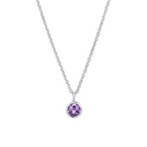 Preview image of Unique Sterling Silver Amethyst Necklace 