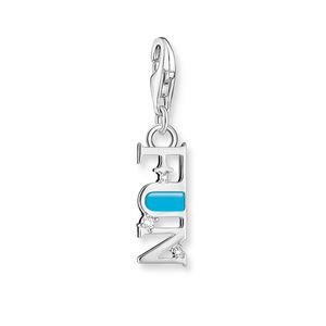 Preview image of Thomas Sabo Blue Enamel 'Fun' Silver Charm