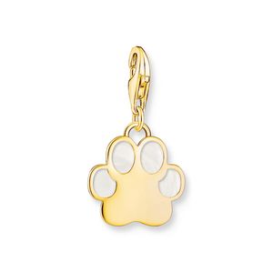Thomas Sabo Enamel Paw Print Gold Plated Charm