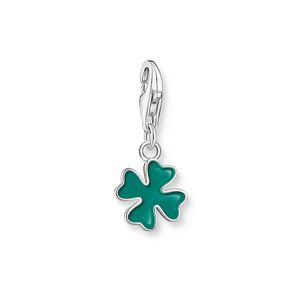 Preview image of Thomas Sabo Green Enamel 4 Leaf Clover Silver Charm