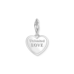 Thomas Sabo Pink Enamel 'Best Mum' Heart Silver Charm