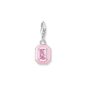 Preview image of Thomas Sabo Pink Enamel & Pink CZ Octagon Silver Charm