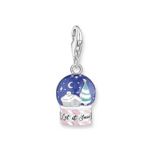 Preview image of Thomas Sabo Enamel Snowglobe Silver Charm