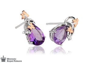 Preview image of Clogau 18ct White Gold Great Vine Amethyst Earrings
