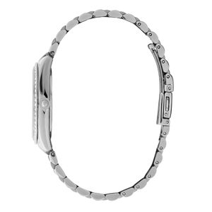 Olivia Burton Sports Luxe 34mm Crystal Silver Quartz Two Tone Bracelet Watch