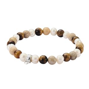 Preview image of Thomas Sabo Ecru-Coloured Stone bracelet