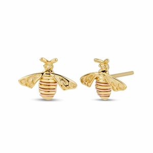 Preview image of Clogau Nature's Wonder 9ct Gold Honey Bee Stud Earrings