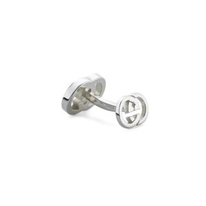 Gucci Interlocking Silver Cufflinks