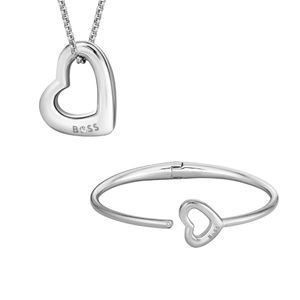 Preview image of Boss Honey Boundless Heart Steel Necklace & Bangle Gift Set 