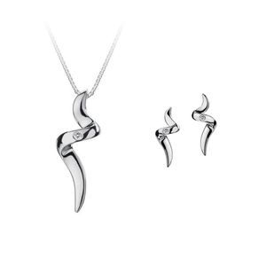 Preview image of Hot Diamonds Most Loved Sensual Twist Pendant & Earrings Gift Set