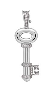 Preview image of Theo Fennell White Gold Diamond Cross Pendant