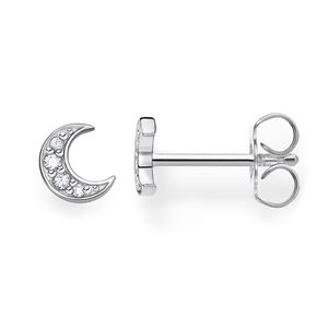 Preview image of Thomas Sabo Silver Stone Set Moon Ear Studs