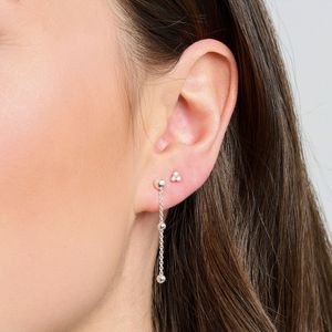 Thomas Sabo Silver Zirconia Triangle Ear Studs