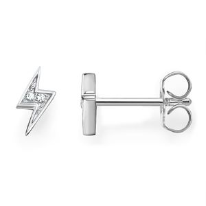 Preview image of Thomas Sabo Silver Stone Set Lightning Bolt Studs