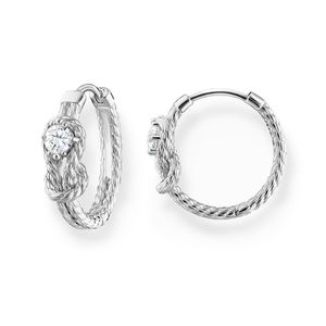 Preview image of Thomas Sabo Silver Knot Hoop Earrings