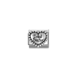 Preview image of Nomination Composable Classic Link Heart SOUL SISTER In Sterling Silver