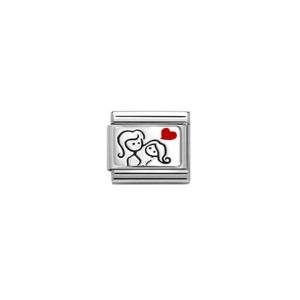 Nomination Composable Classic Link Women with Heart In Sterling Silver