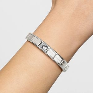 Nomination Composable Classic Link Aquarius With CZ In Sterling Silver