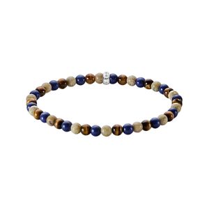 Preview image of Thomas Sabo Blue & Brown 5mm Beaded Bracelet 