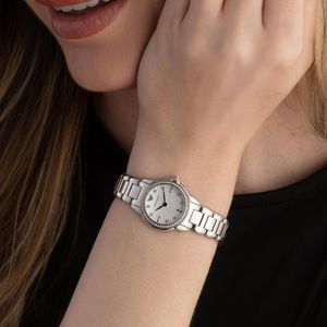 Preview image of Emporio Armani Mia 26mm Steel Mother of Pearl Quartz Bracelet Watch