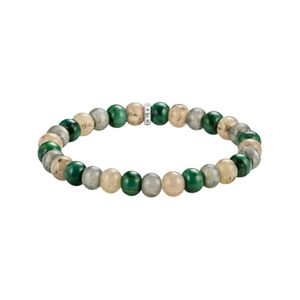 Preview image of Thomas Sabo Jasper & Jade 9 mm Beaded Bracelet 
