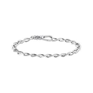 Preview image of Thomas Sabo Faceted Curb Silver Bracelet