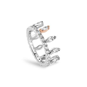 Preview image of Clogau Celebration Crown Silver White Topaz Ring