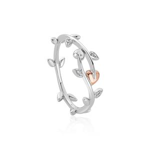Preview image of Clogau Silver Vine of Life White Topaz Ring