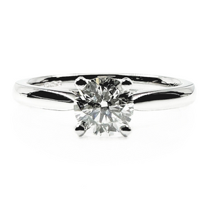 Preview image of Platinum 0.60ct Round Brilliant Diamond 4 Claw Solitaire