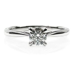Preview image of 18ct White Gold 0.30ct Round Brilliant Diamond 4 Claw Solitaire