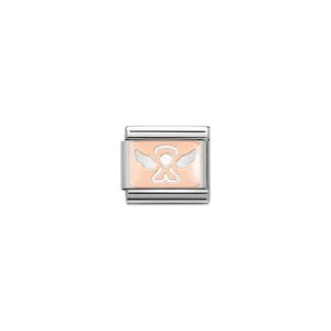 Preview image of Nomination Composable Classic Link Plate Angel in Rose Gold