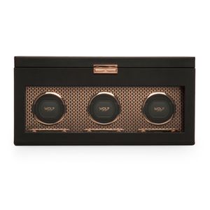 Preview image of WOLF Axis Copper Watch Winder With Storage