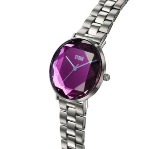 Storm Elexi Lazer Purple Jewel Dial Bracelet Watch