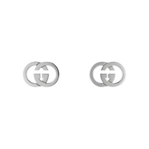 Preview image of Gucci Interlocking Silver Stud Earrings