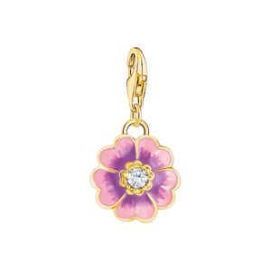 Preview image of Thomas Sabo Gold-plated Violet Flower Charm 