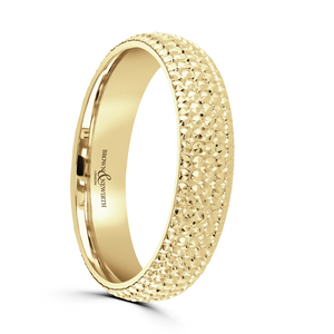 Preview image of 9ct Yellow Gold 3mm Diamond Cut Ladies Wedding Ring