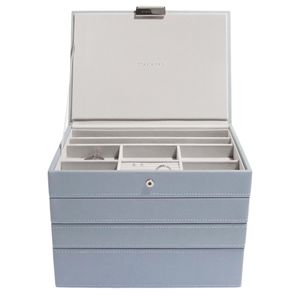 Preview image of Stackers Dusky Blue Classic Jewellery Box Set of 4