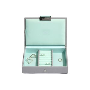 Preview image of Stackers Dove Grey & Mint Mini Jewellery Box Lid