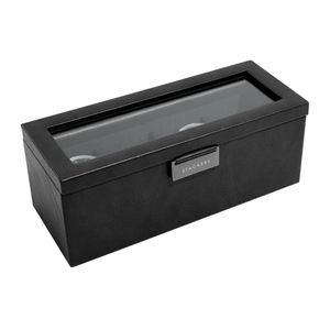 Stackers Black 4 Piece Watch Box
