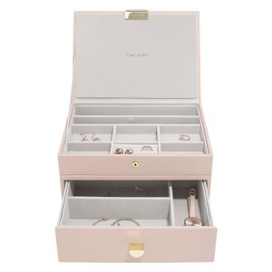 Preview image of Stackers Blush & Gold Classic Jewellery Box Drawer Set