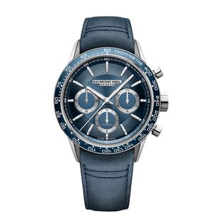 Preview image of Raymond Weil Freelancer 43.5mm Steel Blue Dial Automatic Strap Chronograph Watch