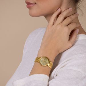 Preview image of Rado Florence 30mm Steel Gold Mother Of Pearl Quartz Bracelet Watch