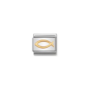 Nomination Composable Classic Link Ichthus In Bonded Yellow Gold