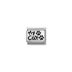 Nomination Composable Classic Link My Cat In Sterling Silver