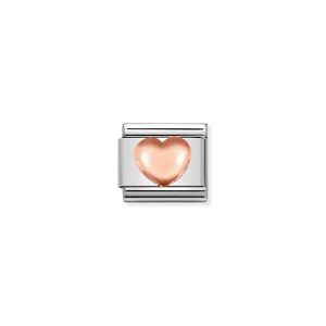 Preview image of Nomination Composable Classic Link Raised Heart In Rose Gold