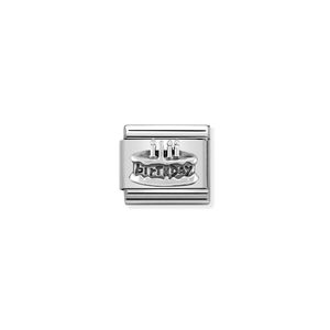 Preview image of Nomination Composable Classic Link Birthday Cake In Sterling Silver