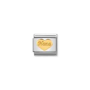 Nomination Composable Classic Link With Gold Nana Heart
